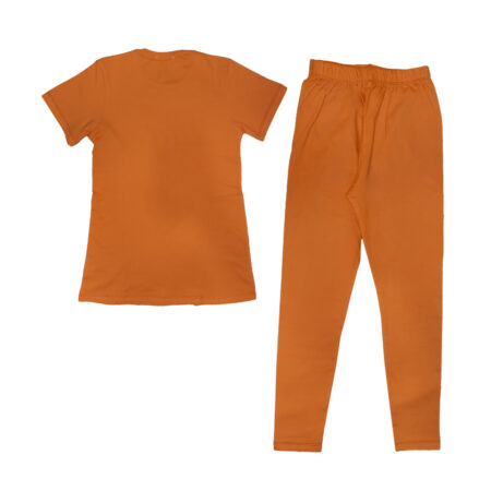 ست بچگانه 00501019 - ریبون - خرید ست لباس بچه گانه دخترانه نارنجی