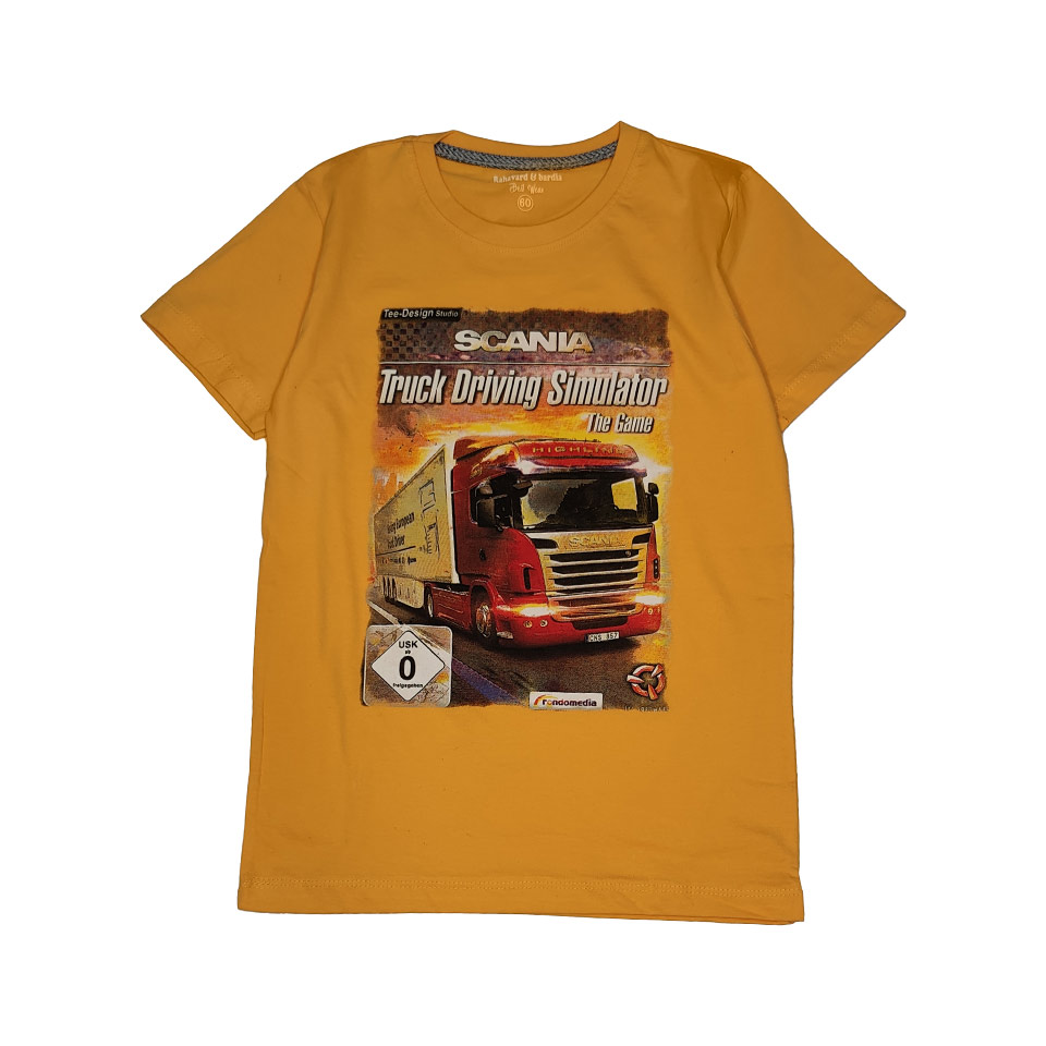 تی شرت ست شلوار و تیشرت بچگانه نارنجی مشکی 00503018 - ریبون