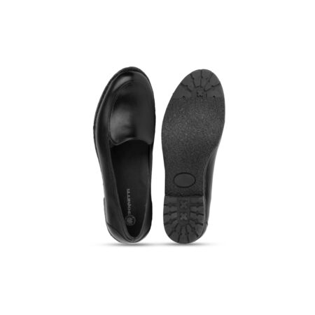 کفش چرمی زنانه مشکی 00701008 - ریبون