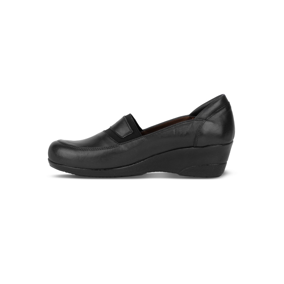 قیمت کفش چرمی زنانه مشکی 00701016 - ریبون