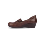 قیمت کفش چرمی زنانه قهوه ای 00701018 - ریبون