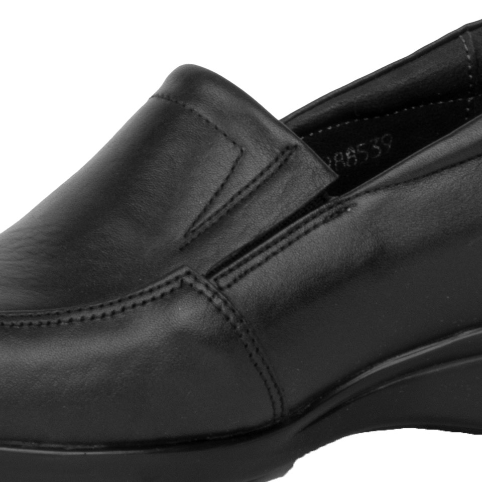 عکس از دوخت کفش راحتی زنانه مشکی 00701027 - ریبون