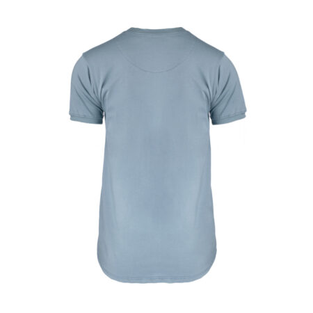 خرید تیشرت طوسی روشن چاپی مردانه آبی نقره ای ریبون 00201014