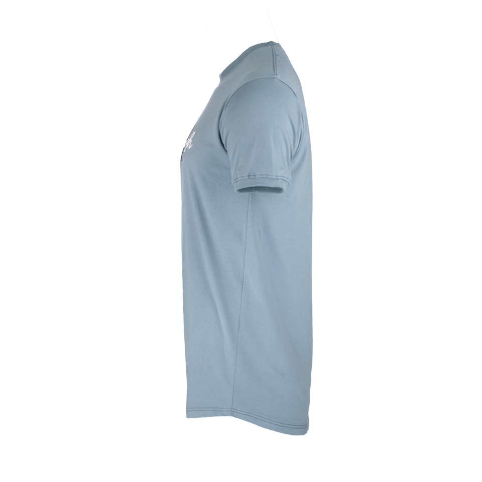 قیمت تیشرت طوسی روشن چاپی مردانه آبی نقره ای ریبون 00201014