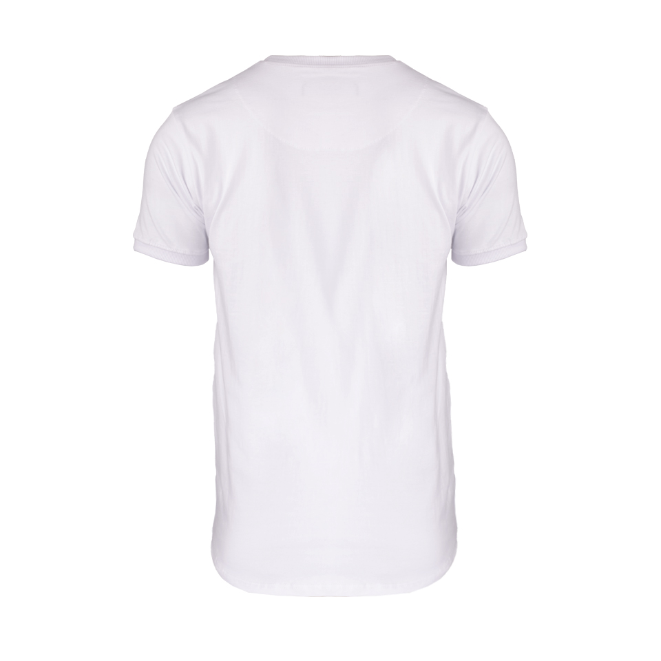 عکس از پشت تی شرت چاپی پسرونه سفید ریبون 00201017