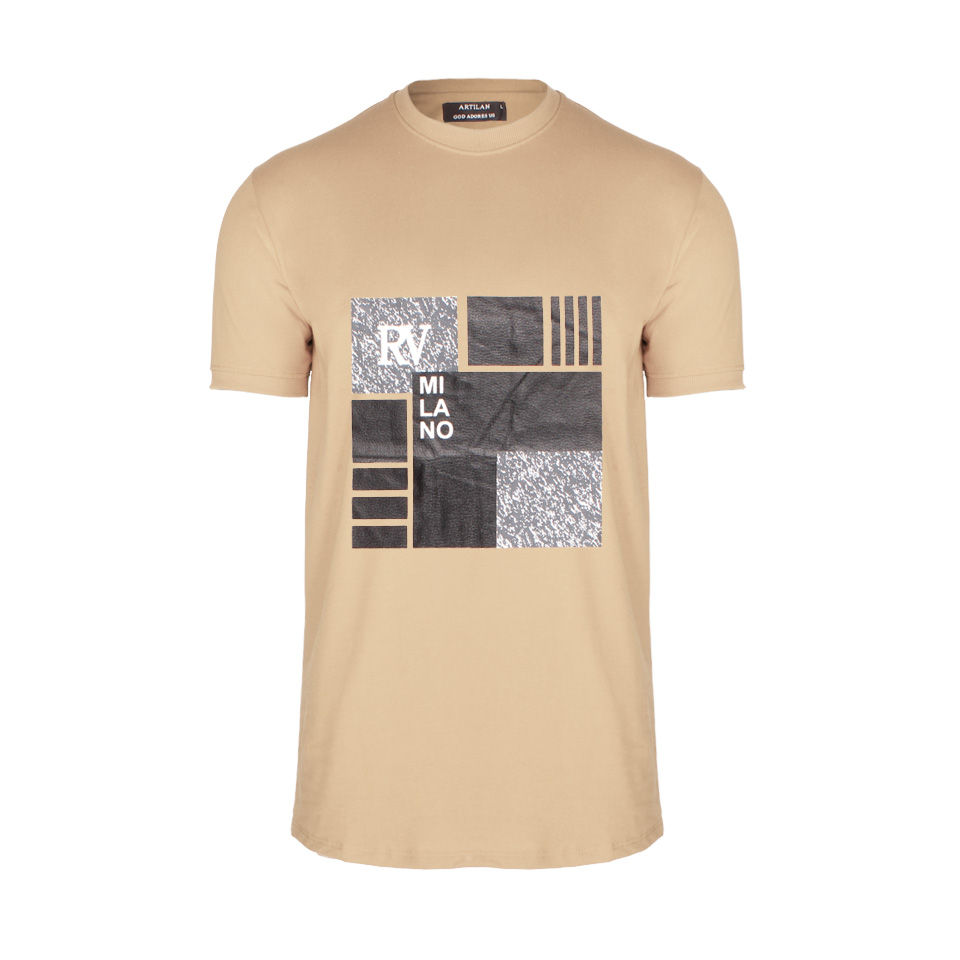 مانن نامریی تی شرت چاپی پسرونه کرم ریبون 00201020