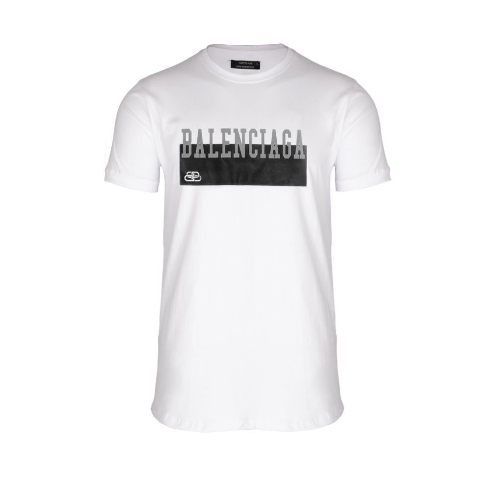 مانکن نامریی تی شرت چاپی پسرونه سفید ریبون 00201023