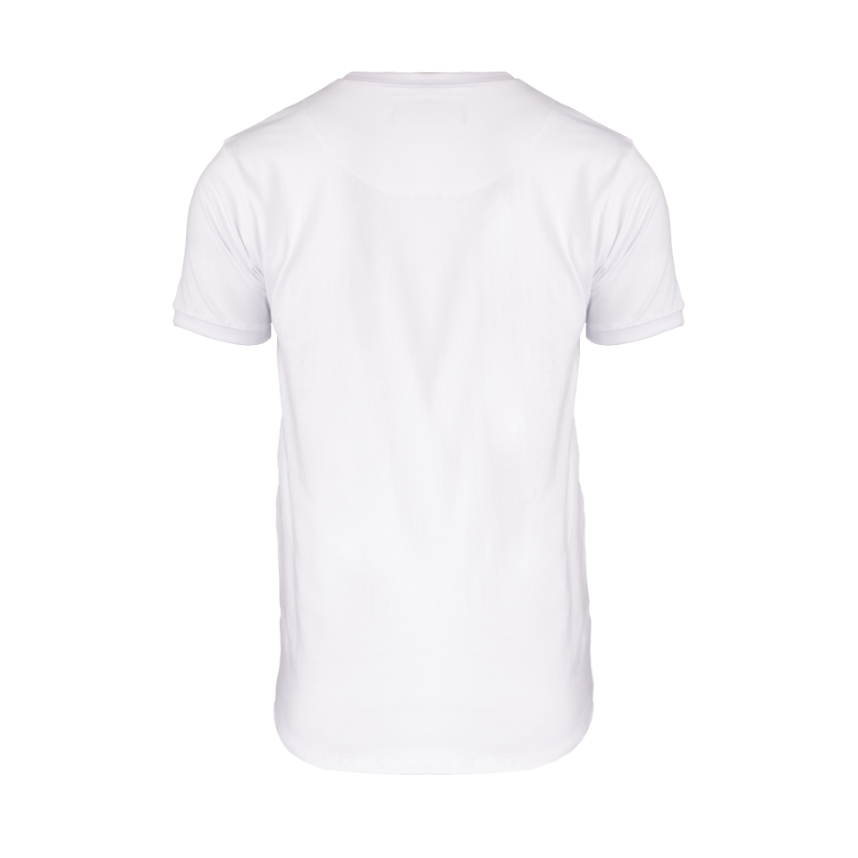 عکس از پشت تی شرت چاپی پسرونه سفید ریبون 00201023