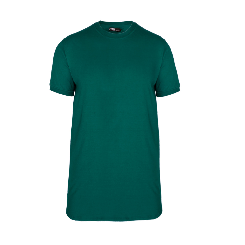 مانکن نامریی تی شرت شیک مردونه سبز ریبون 00201030