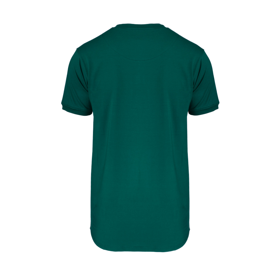 عکس از پشت تی شرت شیک مردونه سبز ریبون 00201030