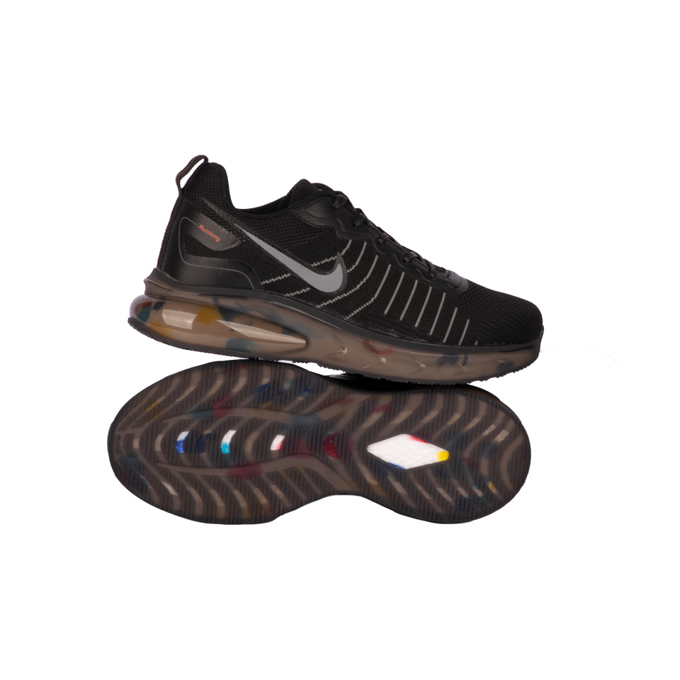 عکس از زیره کفش ورزشی مردانه کد 00801002 مشکی - ریبون