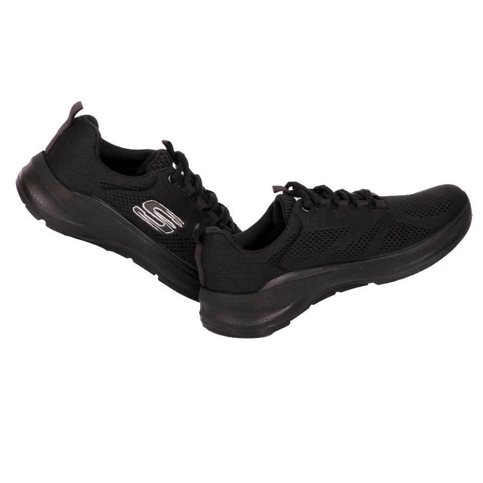 عکس خلاقانه کفش ورزشی مردانه کد 00801006 مشکی - ریبون
