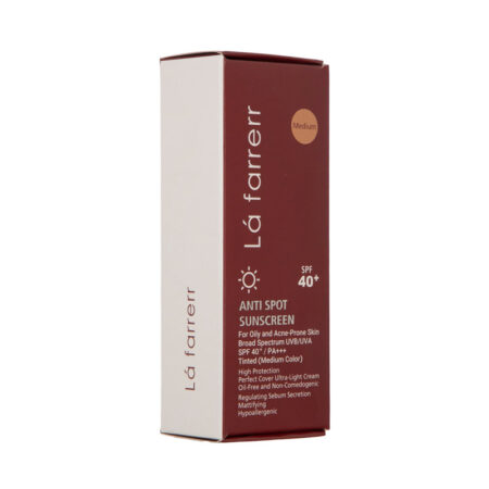 جعبه کرم ضد آفتاب لافارر، رنگی با spf 40 01103002