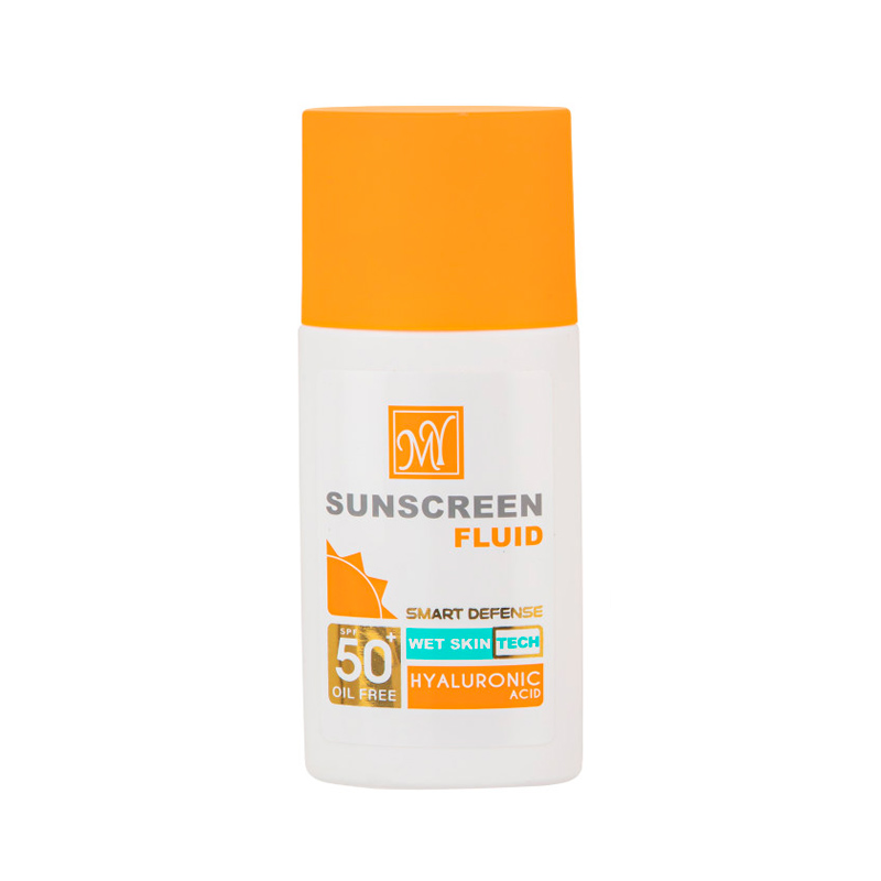 فلوئید ضذ آفتاب مای، با spf 50 و حاوی هیالورونیک اسید