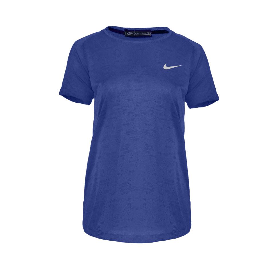 تیشرت زنانه آبی استقلالی ورزشی کد 00401057 طرح نایک - ریبون