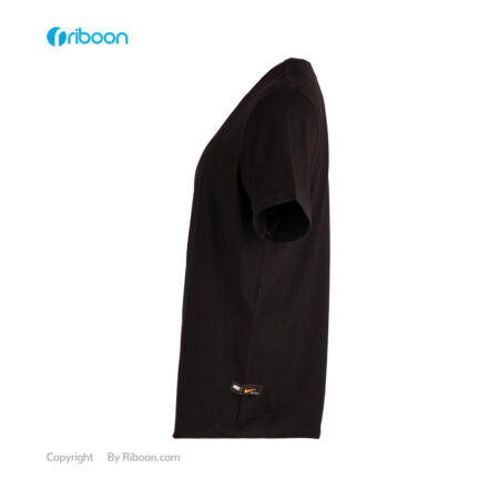 قیمت تیشرت مشکی ساده آستین کوتاه اسپرت کد 00201045 - ریبون