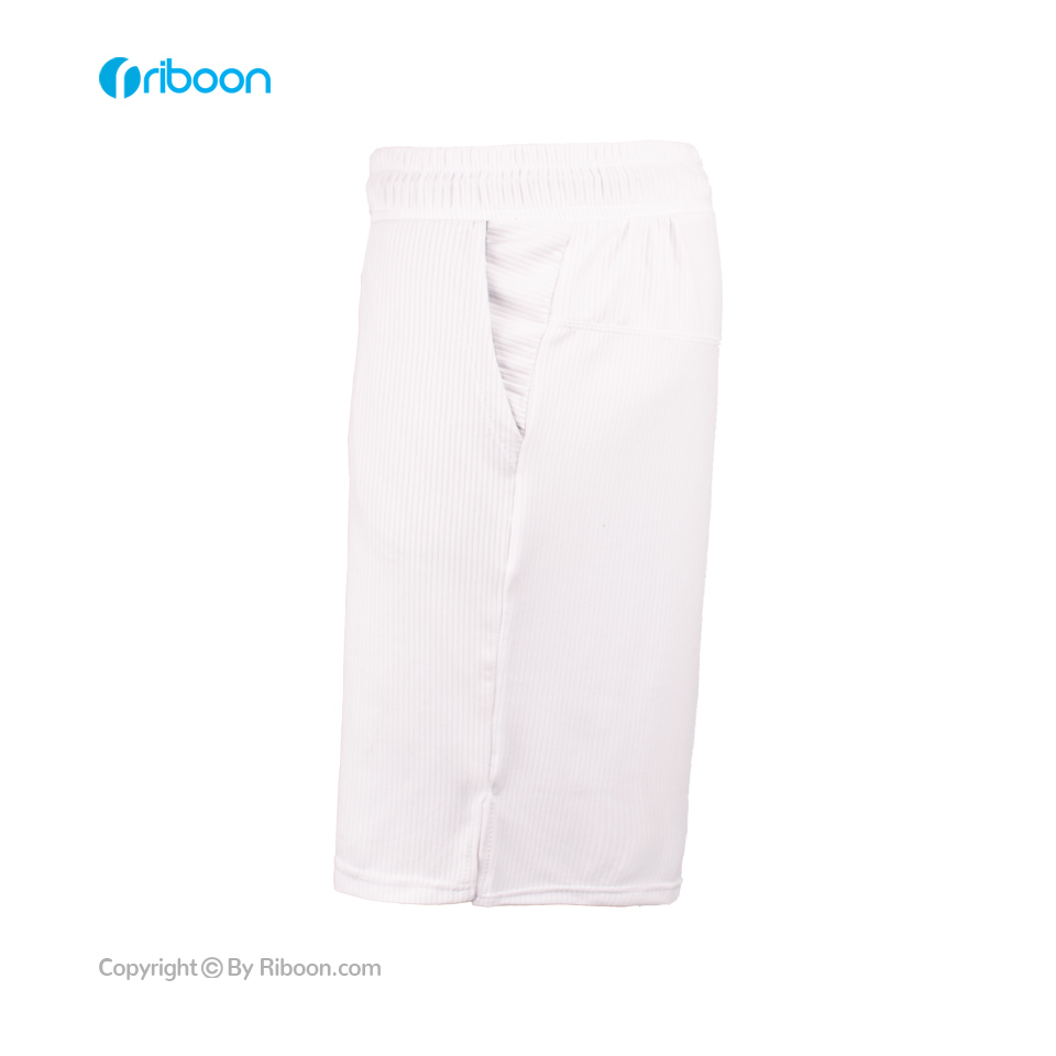 قیمت ست ورزشی تیشرت و شلوارک سفید مردانه 00302030 - ریبون