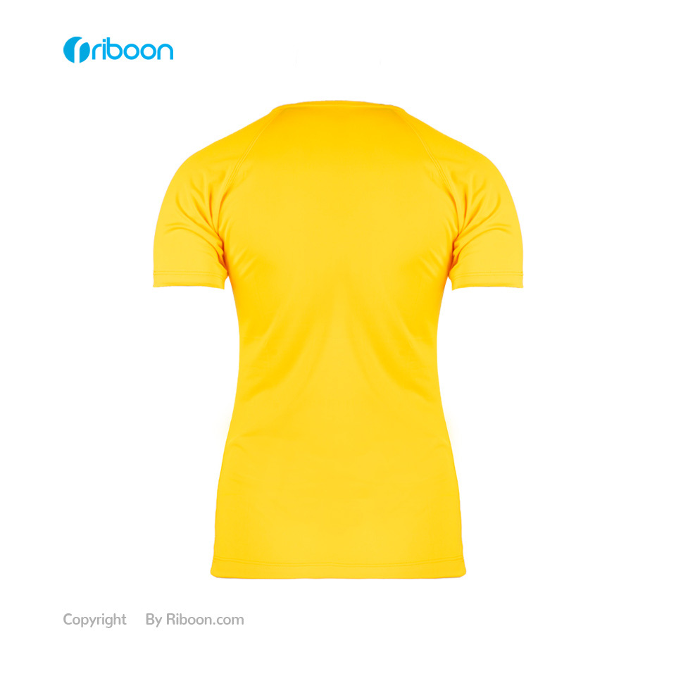 خرید تیشرت اسپرت زنانه زرد پرتقالی کد 00401074 - ریبون