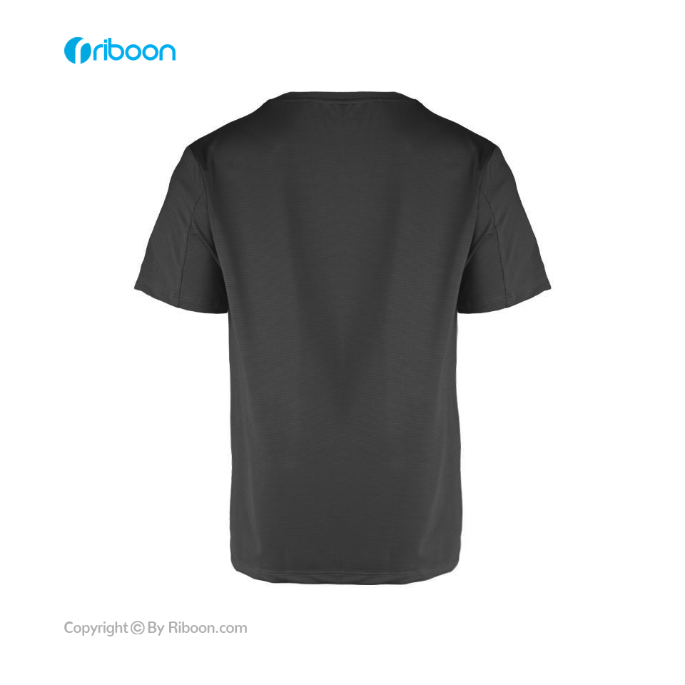 خرید تیشرت مردانه چاپی مشکی 00301081 - ریبون