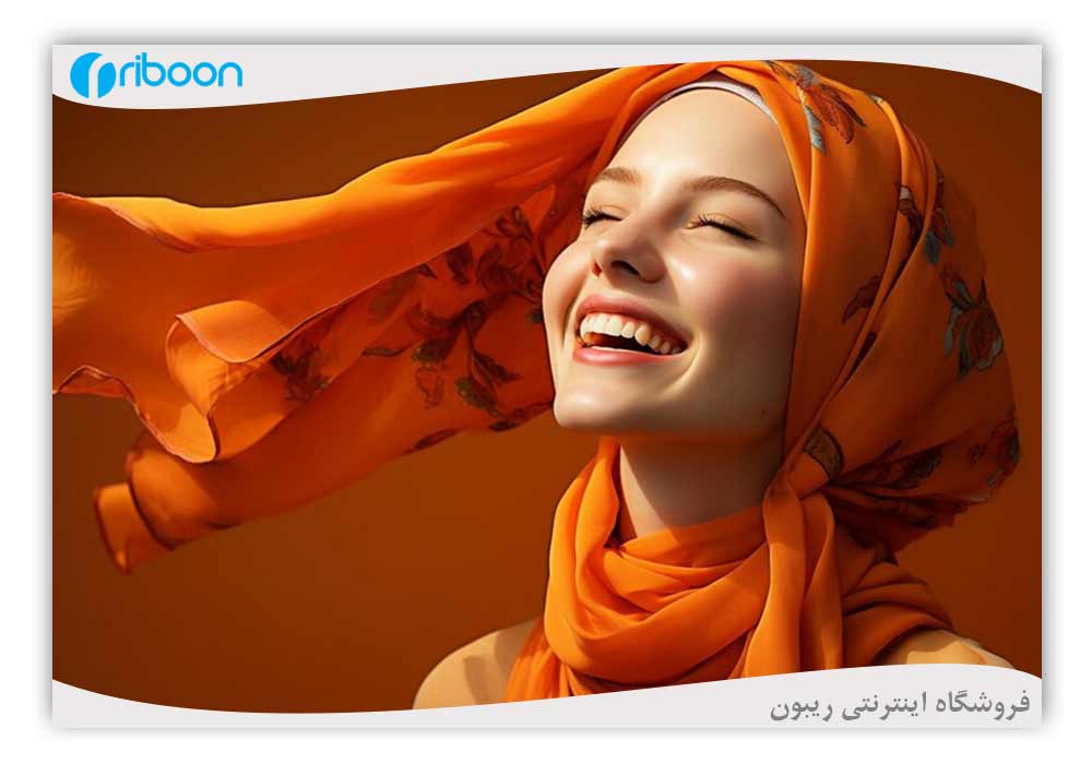  شال نارنجی مناسب پاییز