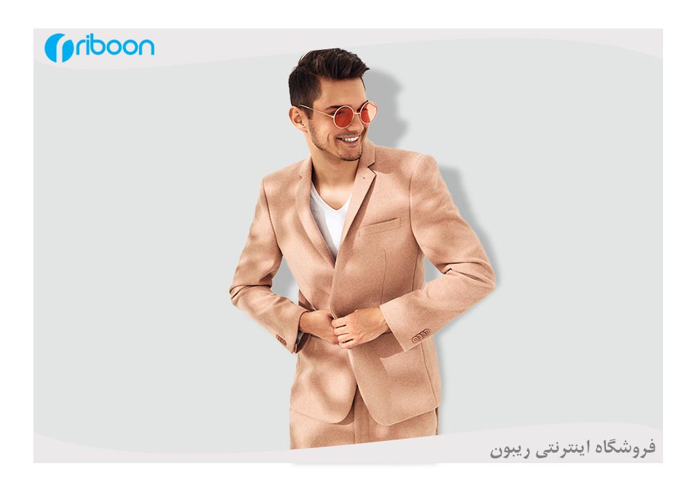  کت و شلوار مردانه کرم