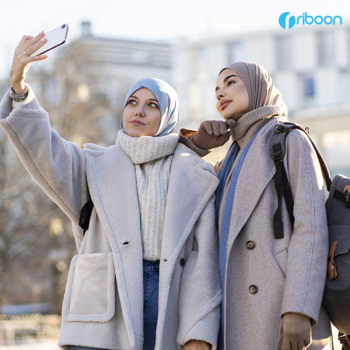 ست کردن شال با پالتو