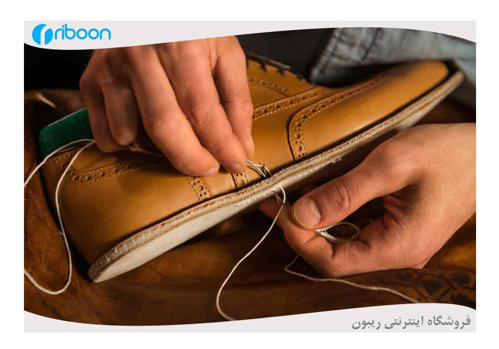 'دوخت کفش چرم با کیفیت