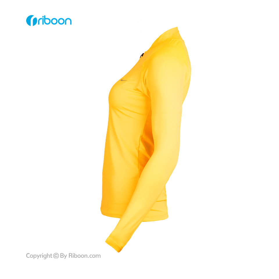 قیمت نیم زیپ ورزشی زنانه زرد مدل نایکی - فروشگاه اینترنتی ریبون