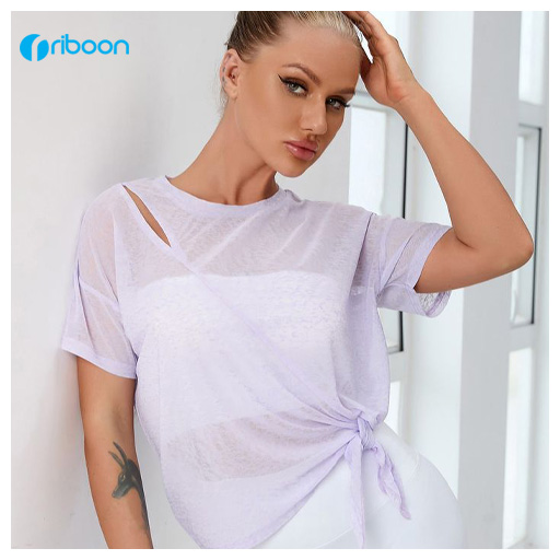 مدل تیشرت ورزشی زنانه گره دار