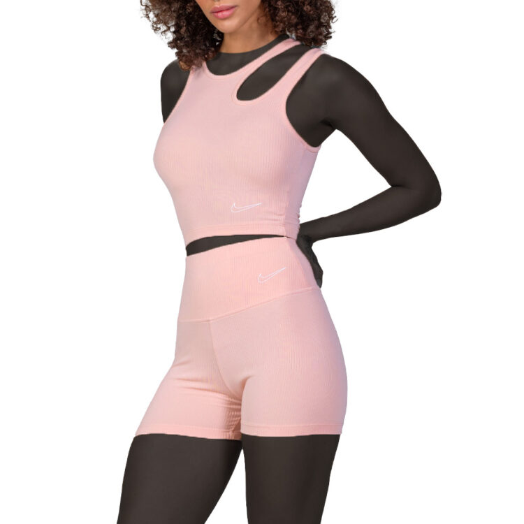 ست نیم تنه و بایکر زنانه نایک کد 406097