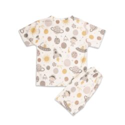 ست تیشرت و شلوارک دخترانه مدل سفینه کد 501043