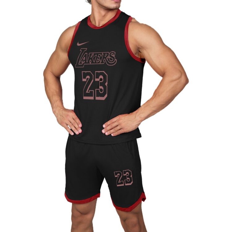 ست حلقه ای و شلوارک Lakers لیکرز کد 302101