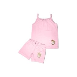 ست تاپ و شورت پادار دختران  پنبه ای کد 501047