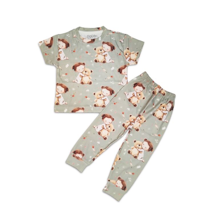 ست تیشرت و شلوار دخترانه کد 501051