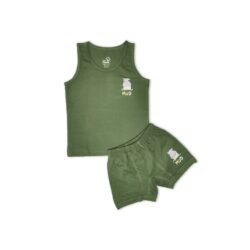 ست تاپ و شورت پادار پسرانه پنبه ای کد 503044