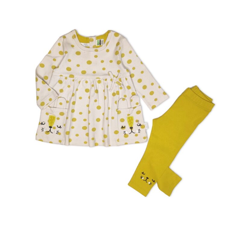 ست پیراهن و شلوار دخترانه کد 510002