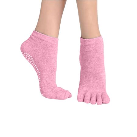 جوراب پیلاتس مدل کف ژله ای کد 901052