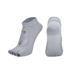 جوراب پیلاتس مدل بدون انگشت کف ژله ای کد 901054