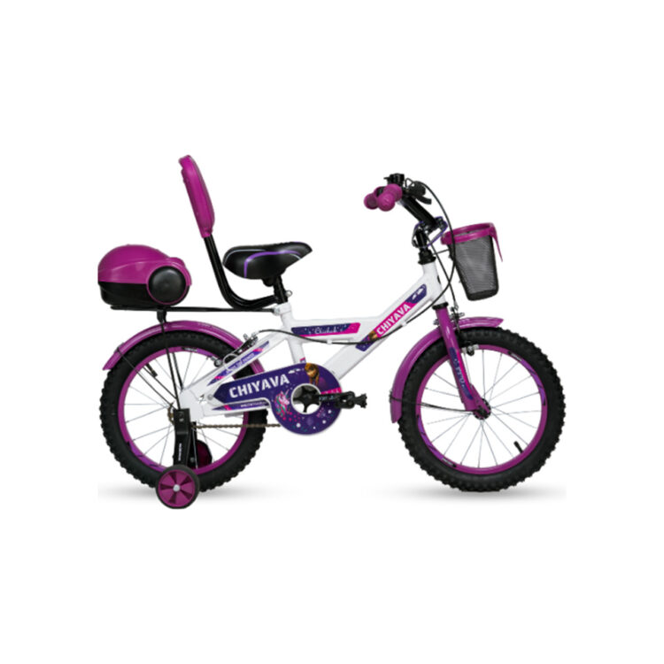 دوچرخه چیاوا مدل چیچک سایز طوقه 12 اینچ رنگ سفید بنفش کد 1307002