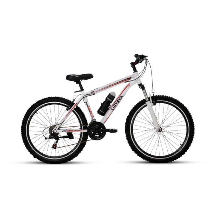 دوچرخه چياوا مدل آکو سايز طوقه 26 اينچ دنده اي 21 سرعته ترمز ويبريک دوشاخ کمک دار رنگ سفيد کد 1307010