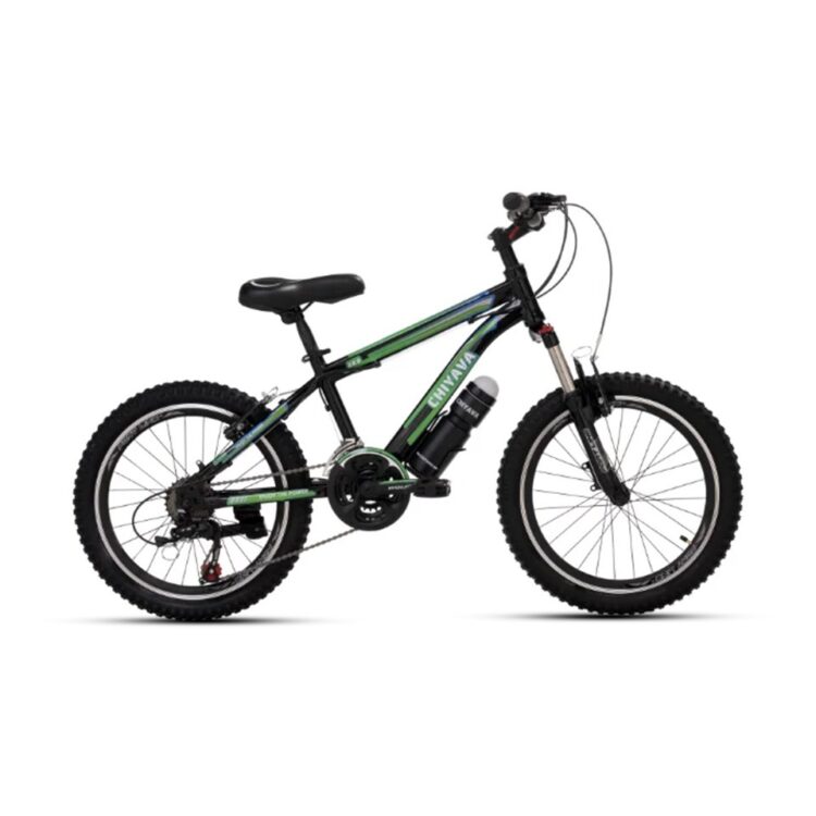 دوچرخه چیاوا مدل آکو سایز طوقه 20 اینچ  مدل دنده ای 21 سرعته با ترمز ویبریک و دوشاخ کمک دار رنگ مشکی کد 1307040