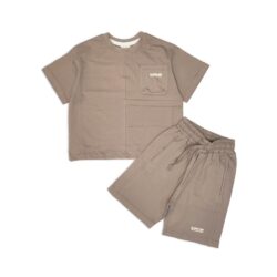 ست تی شرت و شلوارک پسرانه پنبه ای کد 503056