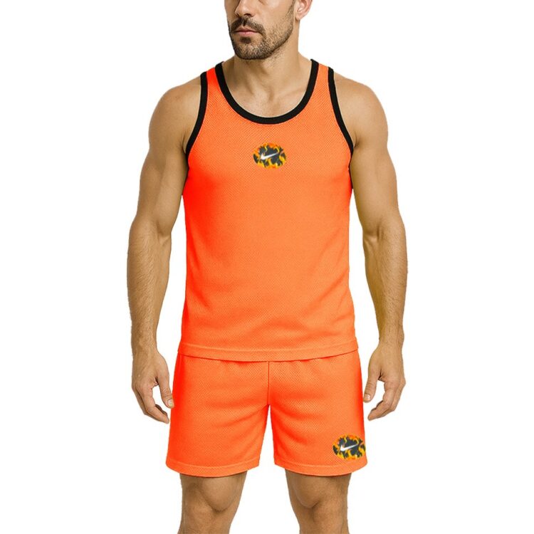 ست  تاپ وشلوارک ورزشی مردانه نایکی مدل سوزنی کد 302120