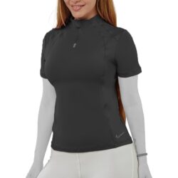 تی شرت ورزشی زنانه مدل نیم زیپ نایکی کد 401436