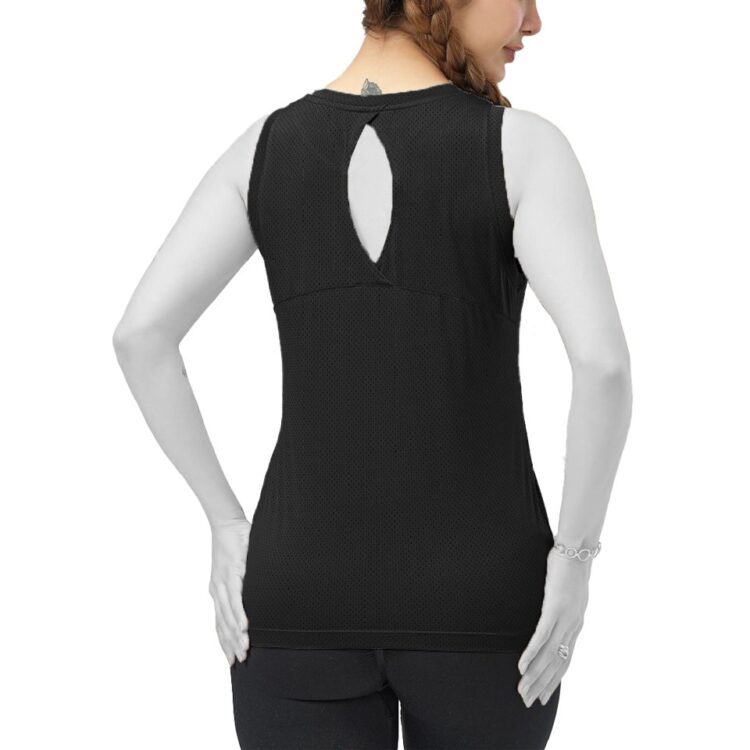 تاپ ورزشی زنانه مدل پشت اشکی کد 404250