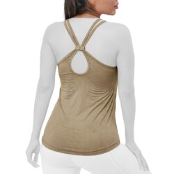 تاپ ورزشی زنانه مدل پشت اشکی کد 404274