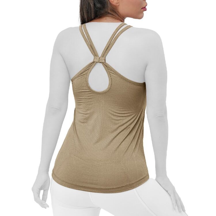 تاپ ورزشی زنانه مدل پشت اشکی کد 404274