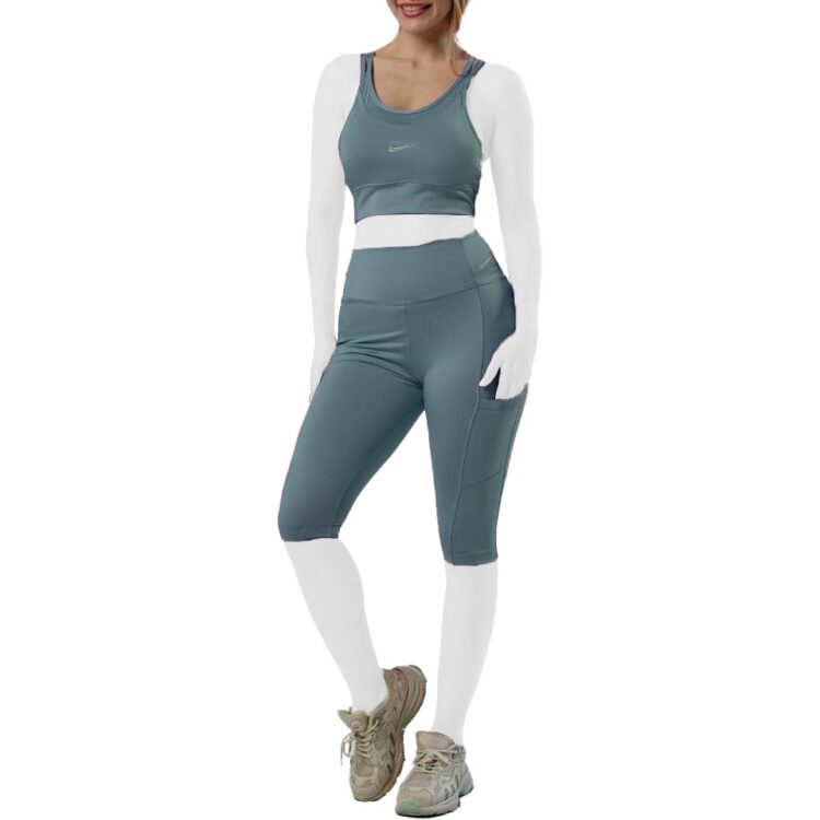 ست  بایکر نیم تنه ورزشی زنانه کد 406177