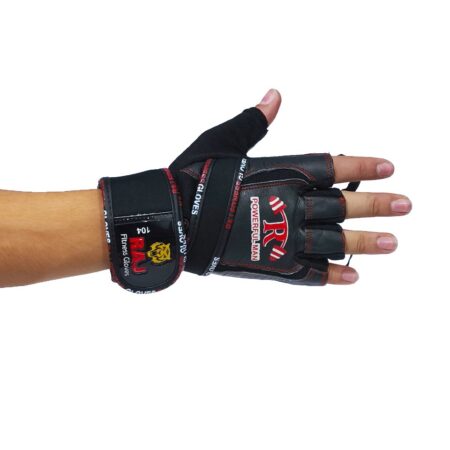 دستکش بدنسازی مردانه راج RAJ  چرم طبیعی کد 1304186