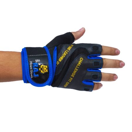 دستکش بدنسازی راج Raj مردانه با کفی چرم طبیعی مدل 105 کد 1304192